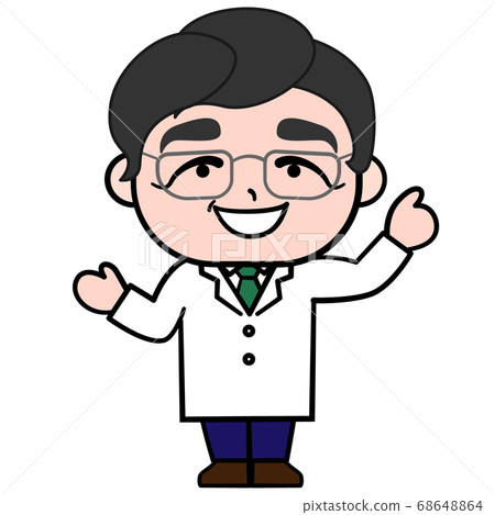 一位溫柔的醫生指點的插圖素材 68648864