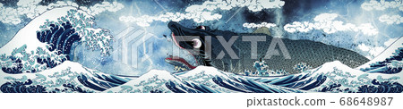 Waves off the coast of Kanagawa & shark shark Arashi long version Waves off the coast of Kanagawa & shark shark Arashi long version 68648987