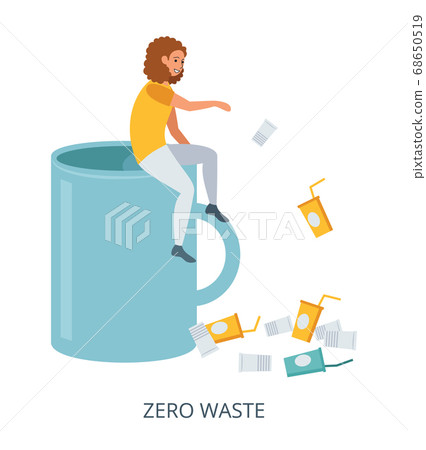 Zero Waste concept, flat design vector Zero Waste concept, flat design vector 68650519