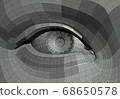 mechanical eye illustration 68650578