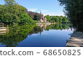 A beautiful view of the waters of Bruges 68650825