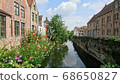 Bruges, the City of Waters A quiet residential area facing the river 68650827