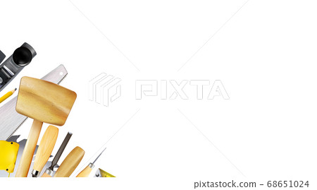 Composition 3d of set tools of joinery, carpentry Composition 3d of set tools of joinery, carpentry 68651024