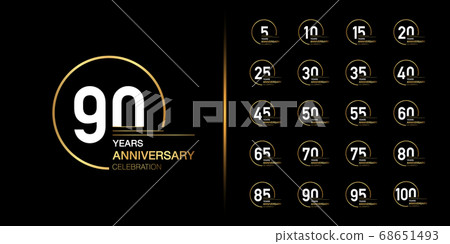 Golden anniversary celebration emblem design 68651493
