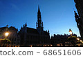 Brussels Grand Place at dusk 68651606
