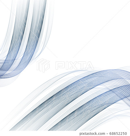 Abstract vector background, blue transparent waved lines. smoke wave. eps10 68652250