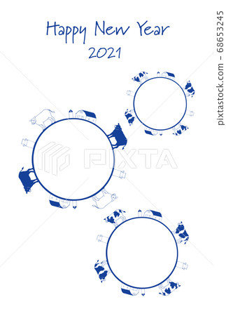 2021 New Year photo frame 5 2021 New Year photo frame 5 68653245