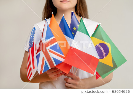 world community global organization woman flags 68654636