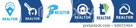 Vector logo for realtor, real estate sales 68655464