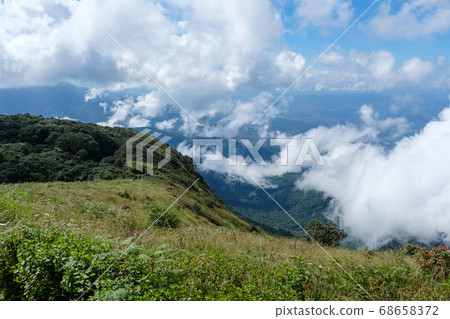 Mountain view in chaingmai Thailand Mountain view in chaingmai Thailand 68658372