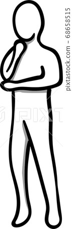 Thinker resting his chin on his hands Thinker resting his chin on his hands 68658515