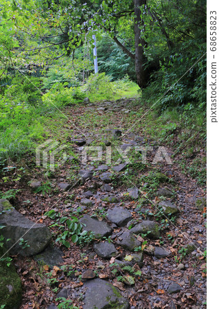 仙石公路在大坂的石頭鋪成的道路 68658823