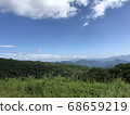 A view of the sky and nature overlooking the city from the hills of Kirifuri Kogen, Nikko 68659219