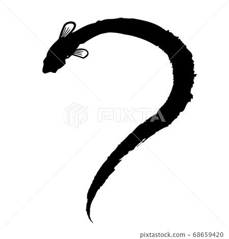Eel illustration Eel silhouette 68659420
