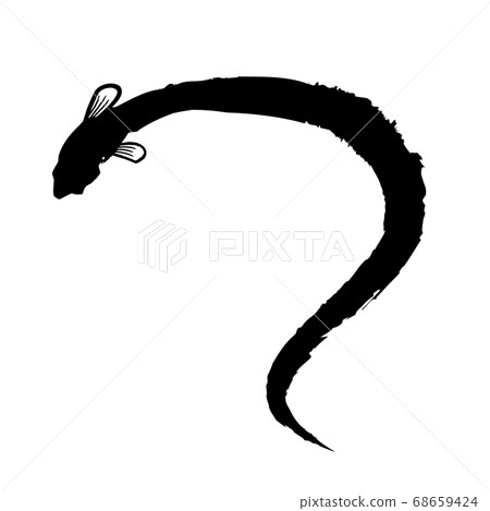 鰻魚圖鰻魚剪影 68659424