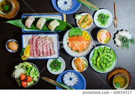 Sushi Japanese Food Style. Sushi Japanese Food Style. 68659727