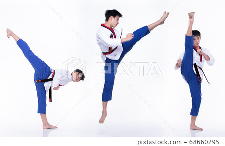 TaeKwonDo Karate national athlete kick punch on TaeKwonDo Karate national athlete kick punch on 68660295