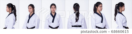 TaeKwonDo Karate national athlete kick punch on 68660615