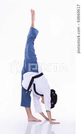 TaeKwonDo Karate national athlete kick punch on 68660617