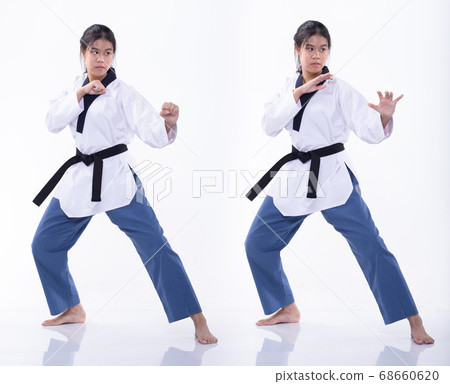 TaeKwonDo Karate national athlete kick punch on 68660620