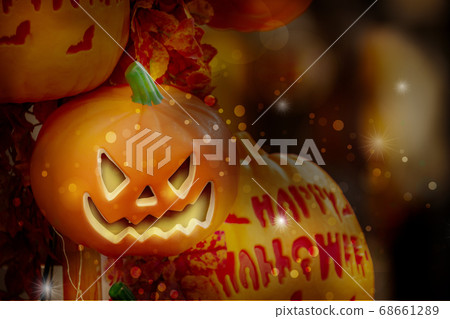Halloween, pumpkin ornaments, ハロウィーン, カボチャの decorations, Halloween, greeting card, 68661289