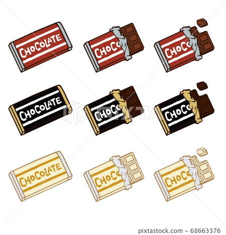 盤狀巧克力(牛奶巧克力,黑巧克力,白巧克力) 盤狀巧克力(牛奶巧克力,黑巧克力,白巧克力) 68663376