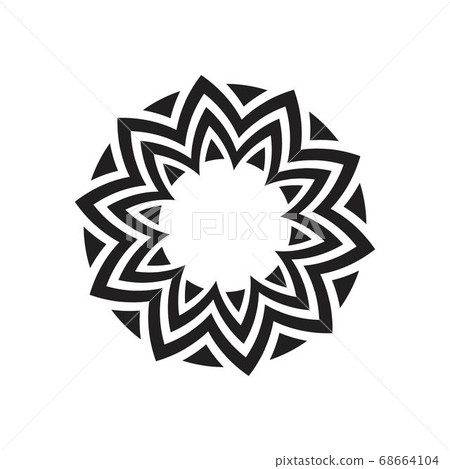 Circular pattern in form of mandala illustration 68664104