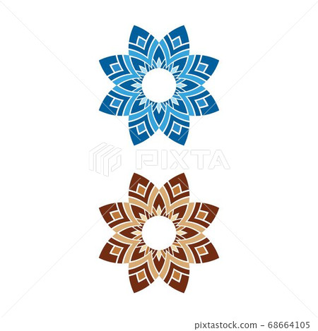 Circular pattern in form of mandala illustration Circular pattern in form of mandala illustration 68664105