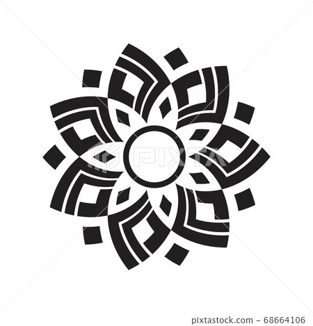 Circular pattern in form of mandala illustration 68664106