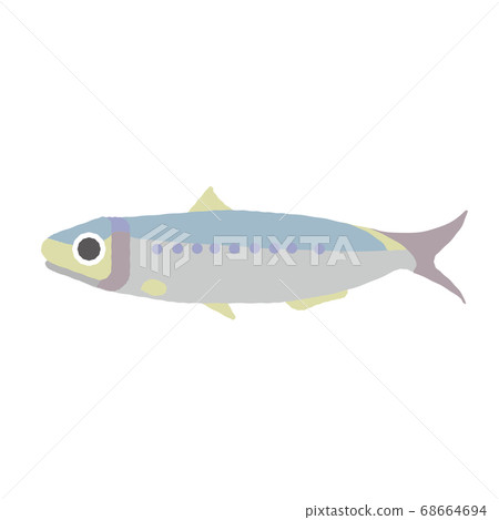 簡單沙丁魚的插圖素材 簡單沙丁魚的插圖素材 68664694