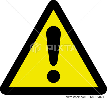 Caution mark 68665071