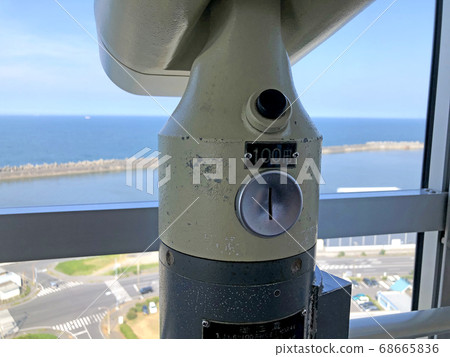 Chiba Prefecture Inubozaki Port Tower Coin Operated Binoculars 68665836