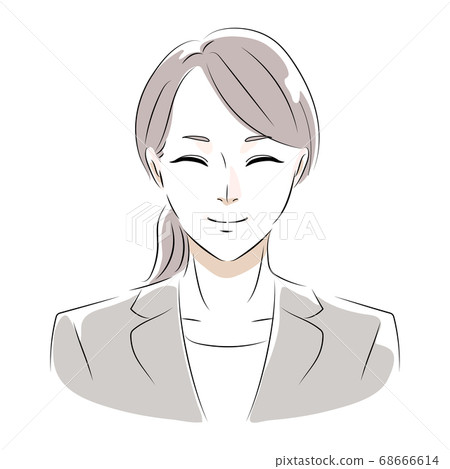 Suit lady smile 68666614