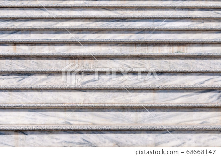 Grey steps of the marble staircase. Horizontal 68668147