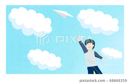 paper airplane paper airplane 68668359