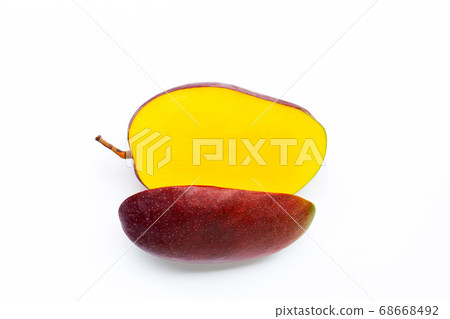 Tropical fruit, Mango on white background. Tropical fruit, Mango on white background. 68668492