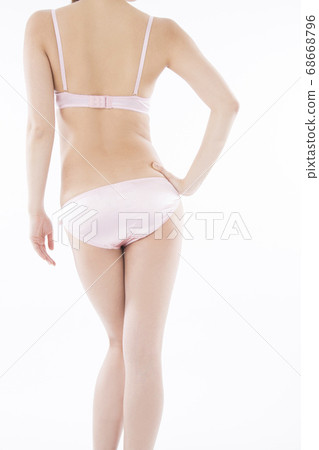 Back view of women in underwear 68668796
