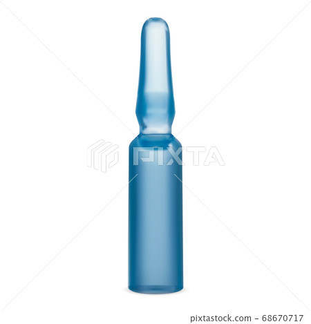 Medical ampoule isolated. Cosmetic serum dose vial 68670717