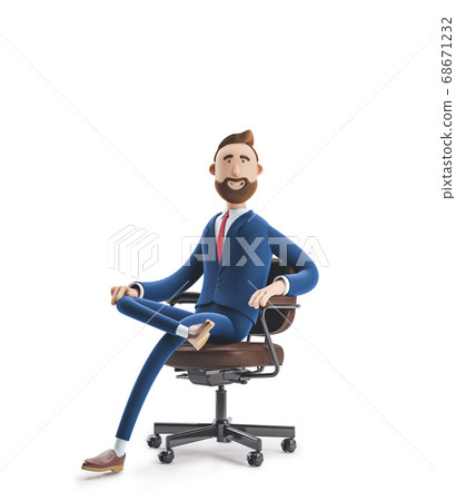 3d illustration. Cartoon Businessman. 3d illustration. Cartoon Businessman. 68671232