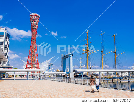 Kobe Port Tower and Bay Area Kobe Port Tower and Bay Area 68672047