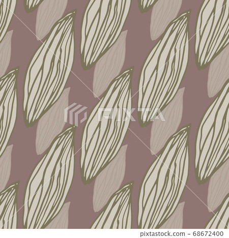 Pale abstract seamless leaf pattern. Light brown - Stock Illustration ...