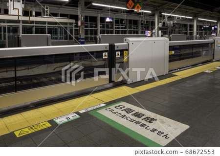 JR Okayama Station Shinkansen platform door Okayama City, Okayama Prefecture 68672553