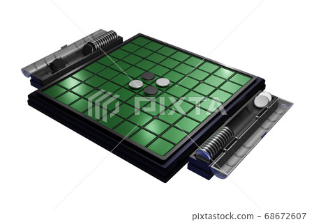 Othello (Reversi) CG transparent material 68672607