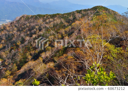 Goryudake徑，Tomi Ridge的秋葉（黃葉） 68673212