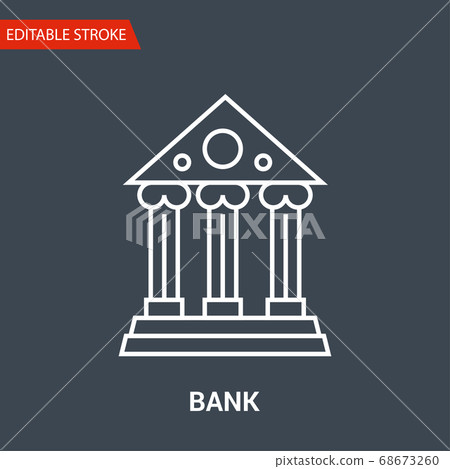 Bank related vector glyph icon - Stock Illustration [68673260] - PIXTA