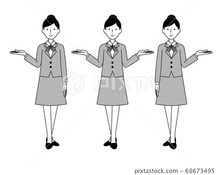 Guide woman_2 set monochrome Guide woman_2 set monochrome 68673495