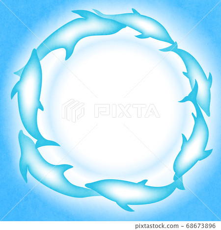 海豚圖案背景素材 海豚圖案背景素材 68673896