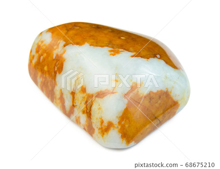 Jadeite jade mineral on white background 68675210