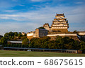 Himeji Castle illuminated by the Seiyo 68675615