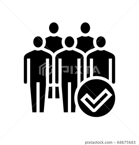 company employees glyph icon vector illustration company employees glyph icon vector illustration 68675683